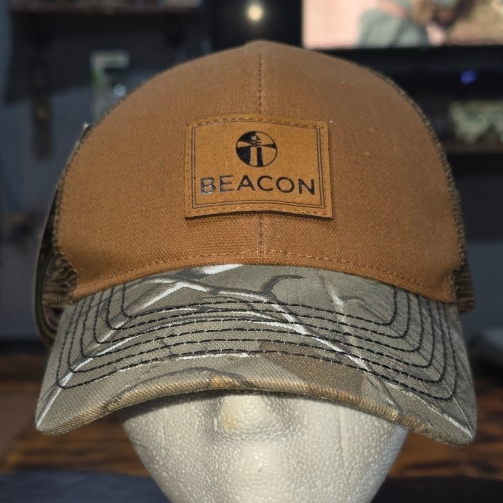 Beacon Realtree Camo Trucker Hat Brown Mesh Back Adjustable PSG Premium Headwear